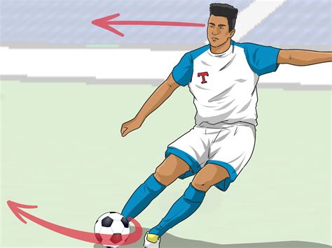 how to curve a football ball.